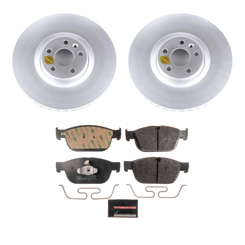 Power Stop 19-22 Volvo S60 Front Eurostop Brake Kit Brake Kits - OE PowerStop