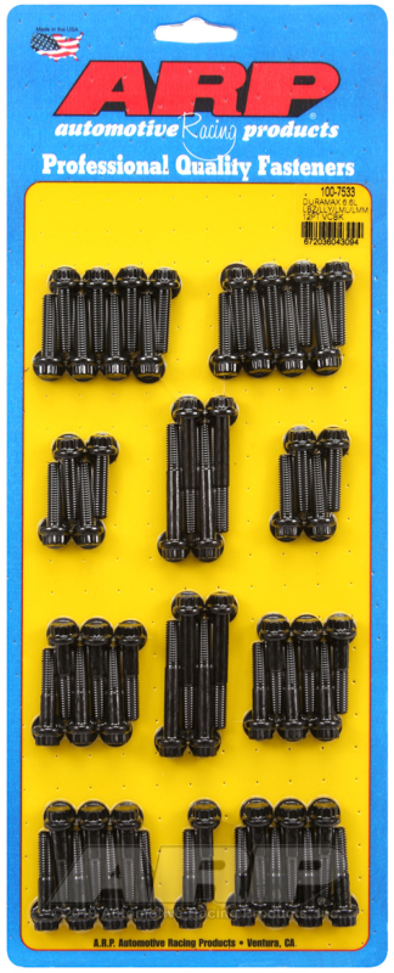 ARP Duramax 6.6L LBZ/LLY/LML/LMM 12pt Valve Cover Bolt Kit Hardware Kits - Other ARP