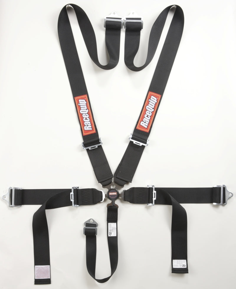 RaceQuip Black SFI CAMLOCK 5pt PD Lap Seat Belt Seat Belts & Harnesses Racequip