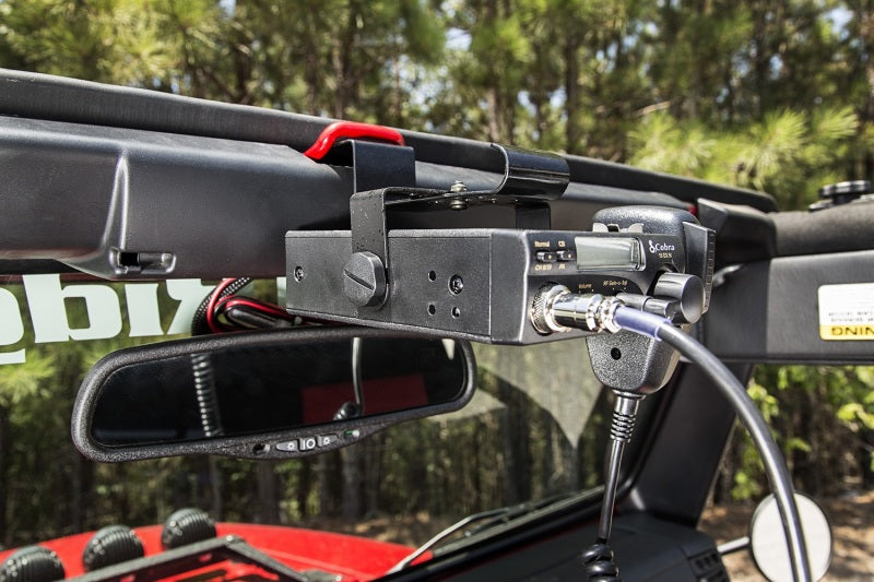 Rugged Ridge CB Radio Mount Windshield 03-06 Jeep Wrangler TJ/LJ Brackets Rugged Ridge