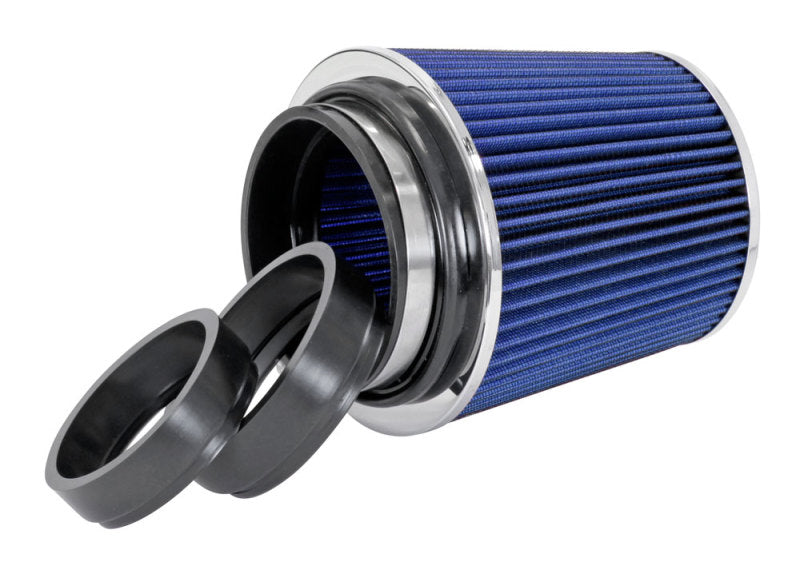 Spectre Adjustable Conical Air Filter 5-1/2in. Tall (Fits 3in. / 3-1/2in. / 4in. Tubes) - Blue Air Filters - Universal Fit Spectre