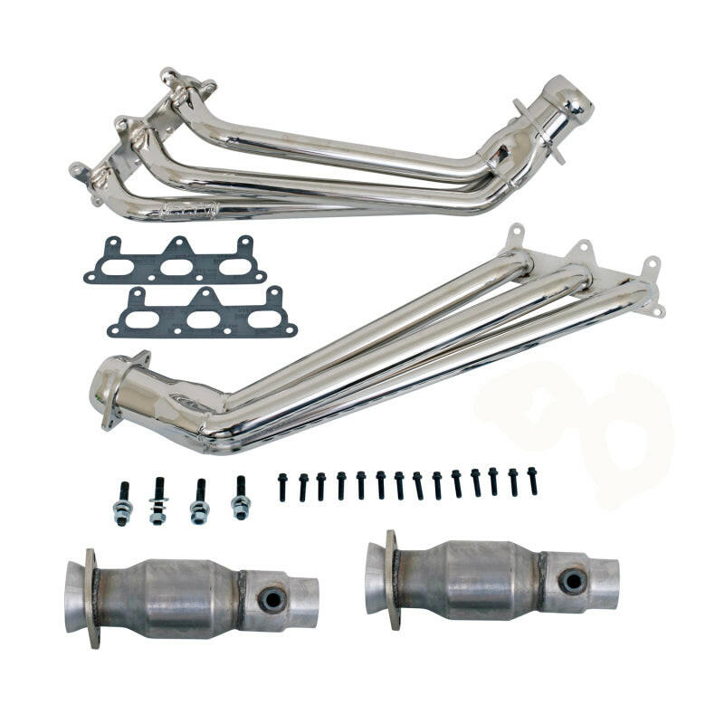 BBK 10-11 Camaro V6 Long Tube Exhaust Headers With Converters - 1-5/8 Chrome Headers & Manifolds BBK