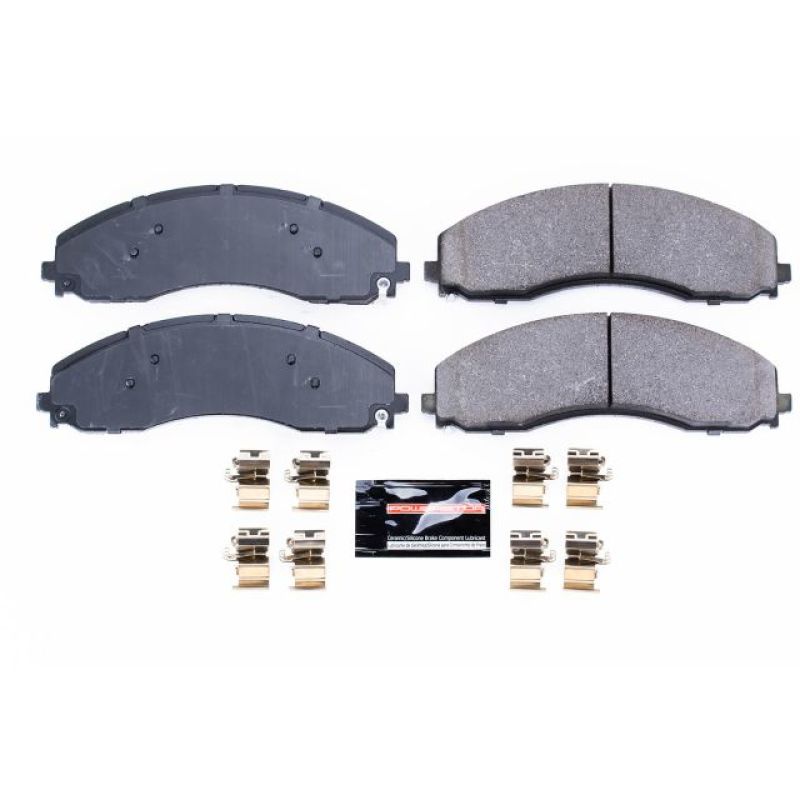 Power Stop 17-19 Ford F-450 Super Duty Front Z23 Evolution Sport Brake Pads w/Hardware Brake Pads - Performance PowerStop