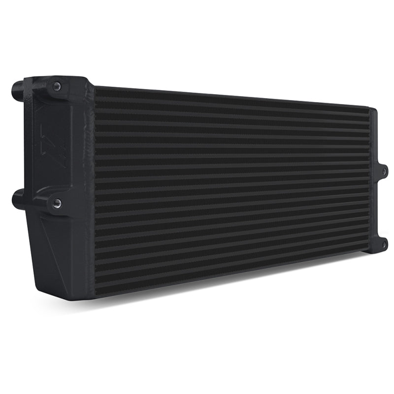 Mishimoto Heavy-Duty Oil Cooler - 17in. Opposite-Side Outlets - Black Oil Coolers Mishimoto