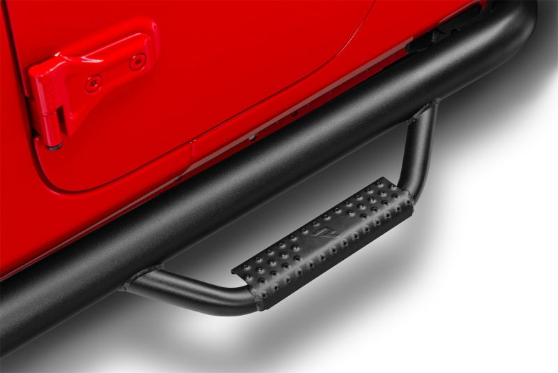 N-Fab Nerf Step 2019 Jeep Wrangler JT 4DR Truck Full Length - Tex. Black - 3in Side Steps N-Fab