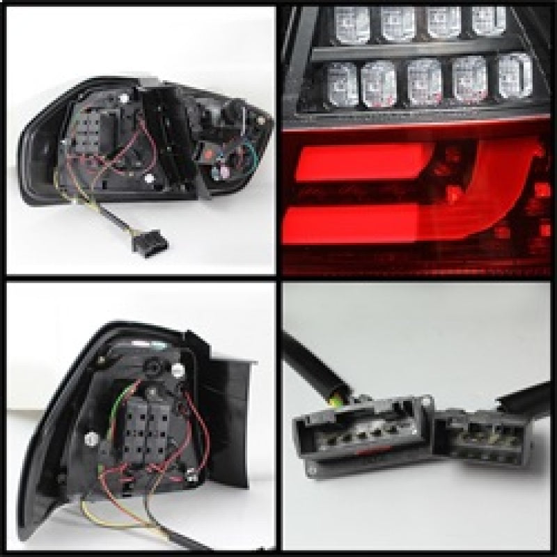Spyder BMW E90 3-Series 06-08 4Dr LED Indicator LED Tail Lights Blk ALT-YD-BE9006-LBLED-G2-BK Tail Lights SPYDER