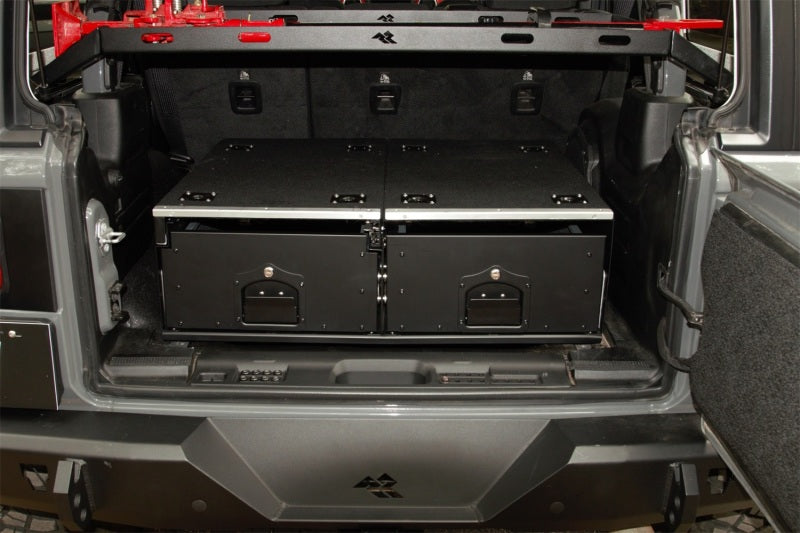 Rugged Ridge 18-22 Jeep Wrangler JL Cargo Storage Drawers Interior Lighting Rugged Ridge