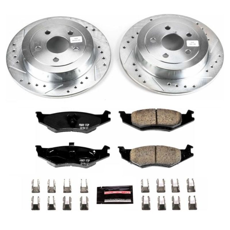 Power Stop 96-00 Plymouth Breeze Rear Z23 Evolution Sport Brake Kit Brake Kits - Performance D&S PowerStop