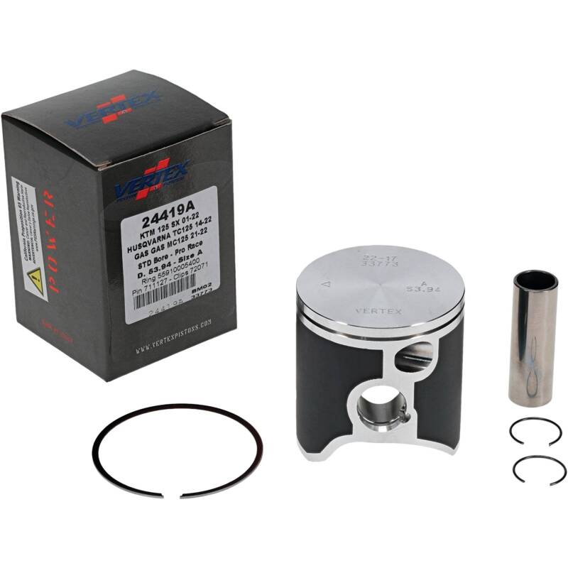 Vertex Piston 01-16 KTM 125 EXC 125cc Forged Pro Race Piston Kit Piston Sets - Powersports Vertex Pistons