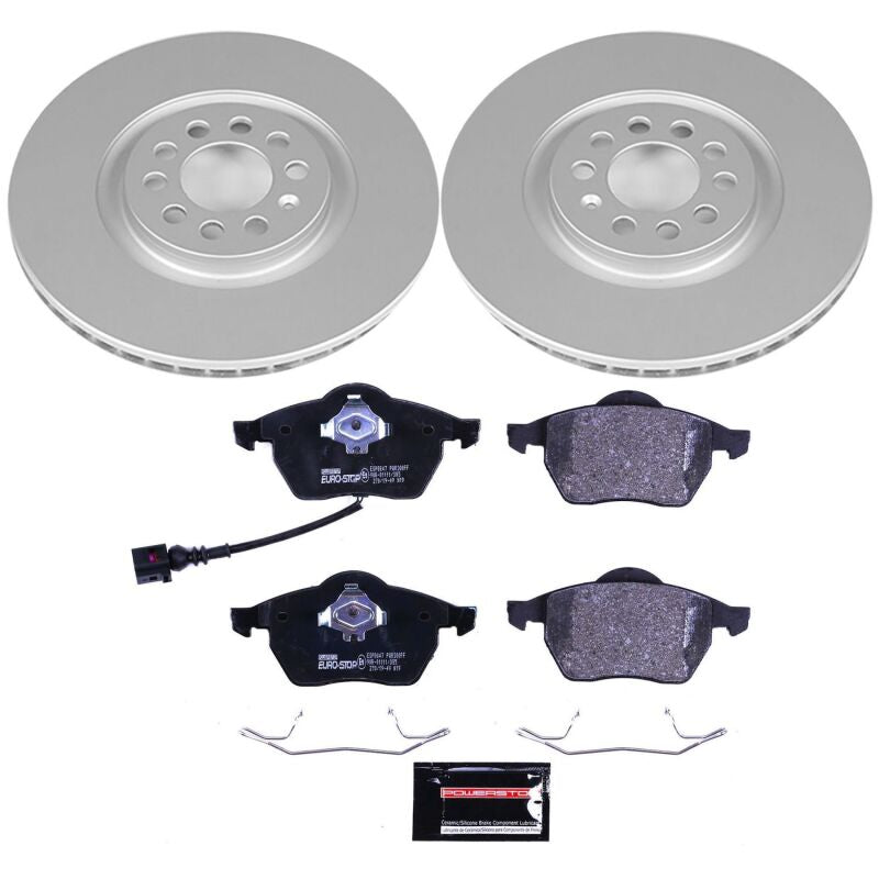 Power Stop 99-06 Audi TT Front Euro-Stop Brake Kit Brake Kits - OE PowerStop