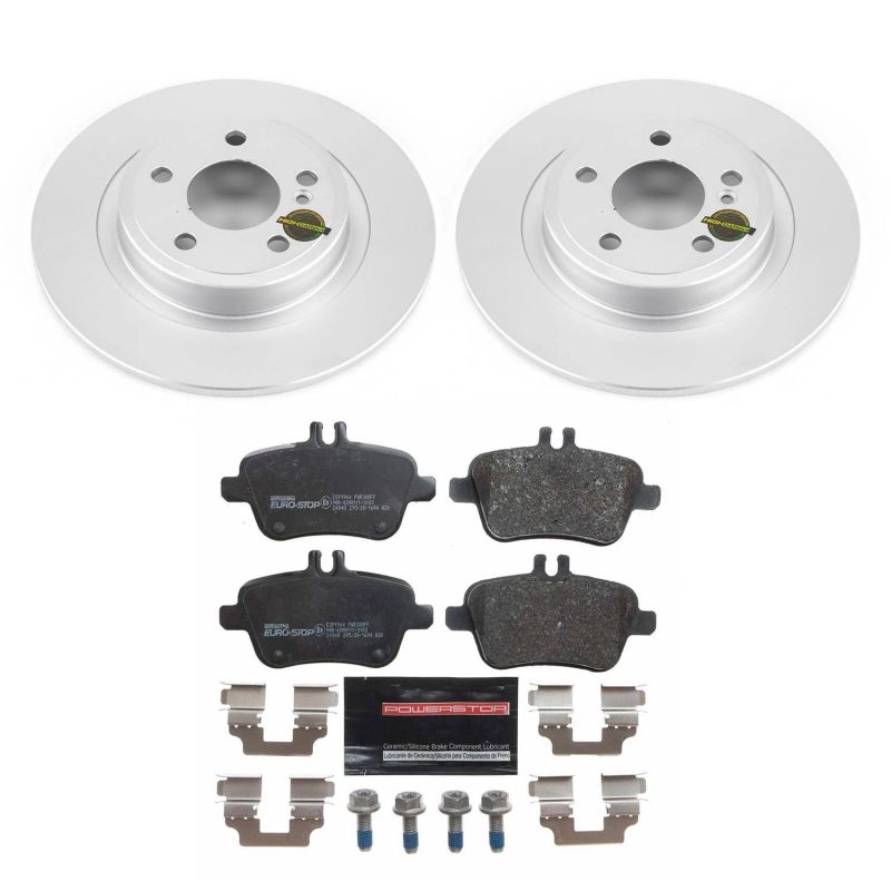Power Stop 18-19 Mercedes-Benz SLC300 Rear Euro-Stop Brake Kit Brake Kits - OE PowerStop