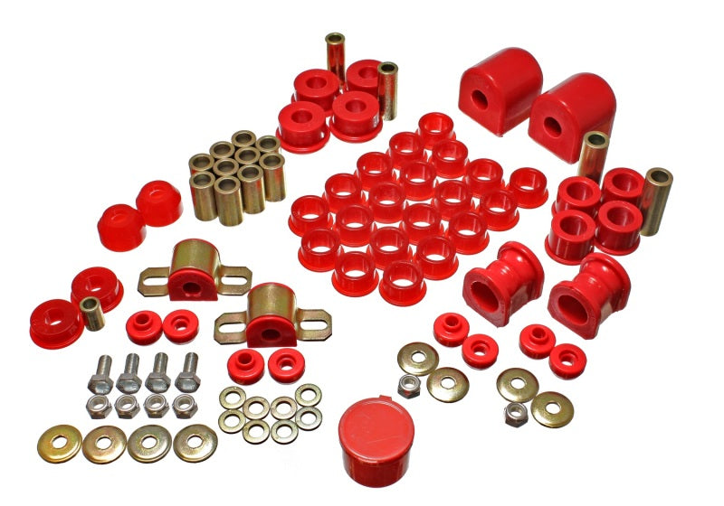 Energy Suspension 91-94 Nissan Sentra/NX1600/2000 Red Hyper-Flex Master Bushing Set Bushing Kits Energy Suspension