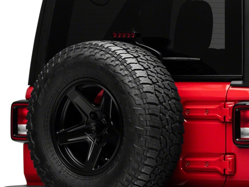 Raxiom 18-23 Jeep Wrangler JL Axial Series LED Third Brake Light- Red Brake Lights Raxiom