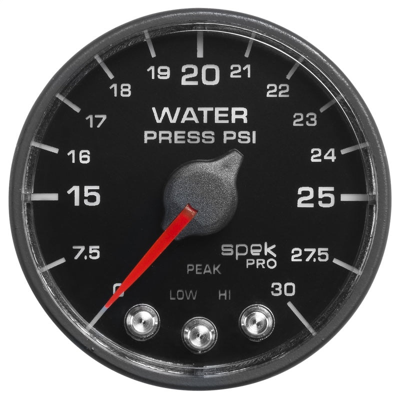 Autometer Spek-Pro - Nascar 2-1/16in Water Press 0- 30 psi Bfb Gauges AutoMeter