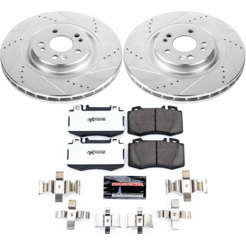 Power Stop 00-03 Mercedes-Benz ML55 AMG Front Z26 Street Warrior Brake Kit Brake Kits - Performance D&S PowerStop
