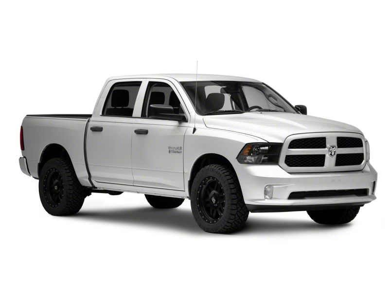 Raxiom 09-18 Dodge RAM 1500 Axial Series Euro Style Headlights w/ Dual Bulb Blk Housing (Clear Lens) Headlights Raxiom