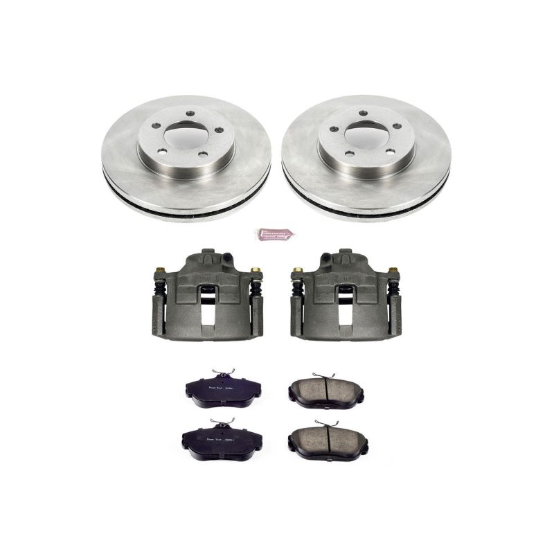 Power Stop 95-98 Ford Windstar Front Autospecialty Brake Kit w/Calipers Brake Kits - OE PowerStop