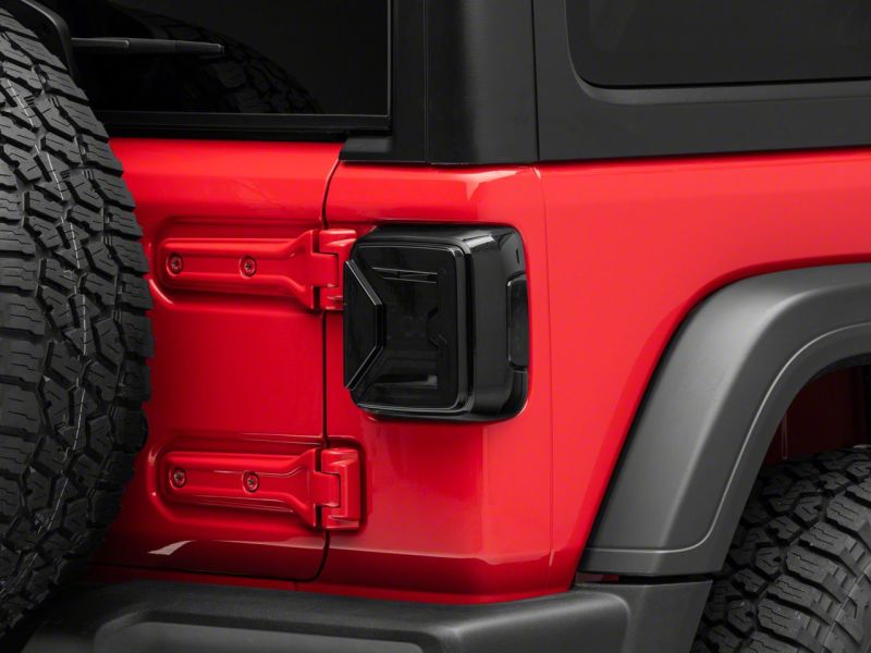 Raxiom 18-23 Jeep Wrangler JL Axial Series LED Tail Lights- Blk Housing (Smoked Lens) Tail Lights Raxiom