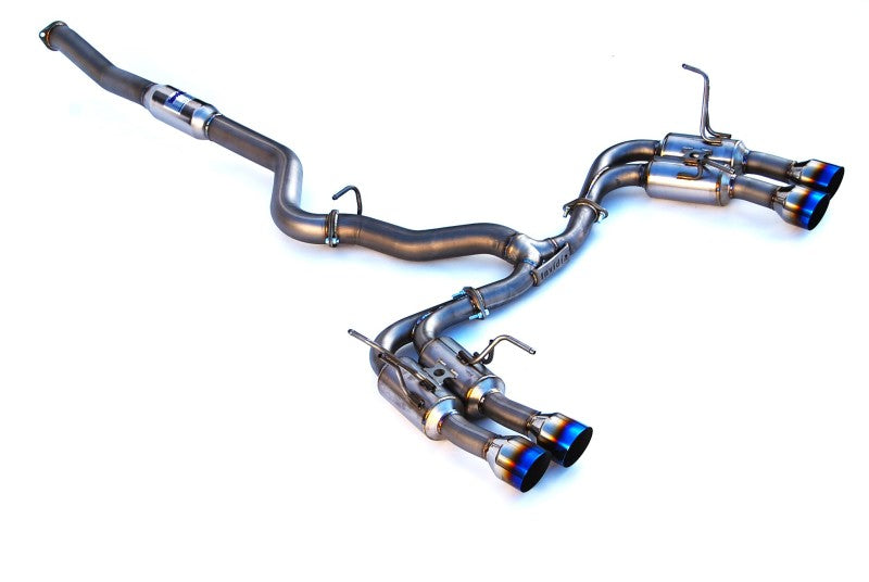 Invidia 2015+ WRX/STi Gemini 80mm Full Titanium Quad 101mm Tip Cat-Back Exhaust Catback Invidia