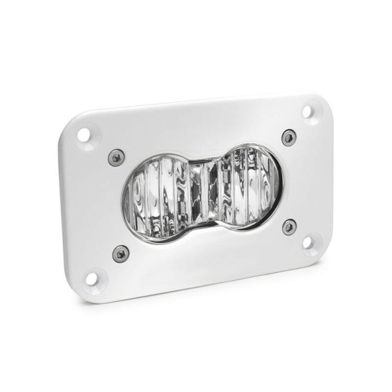 Baja Designs S2 Pro Flush Mount Wide Cornering Pattern White LED Work Light - Clear Light Bars & Cubes Baja Designs