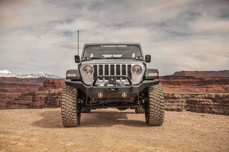 Rugged Ridge HD Over-Rider Bar 07-18 Jeep Wrangler JK 18-20 Jeep Wrangler JL Bumpers - Steel Rugged Ridge