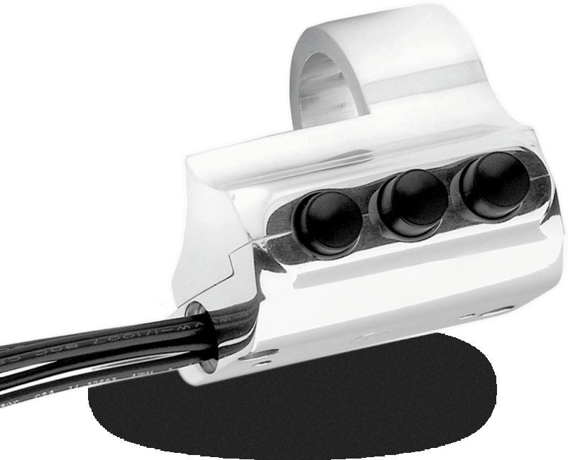 Performance Machine Switch Assy 3 Button Rt Sd - Chrome Handlebars Performance Machine