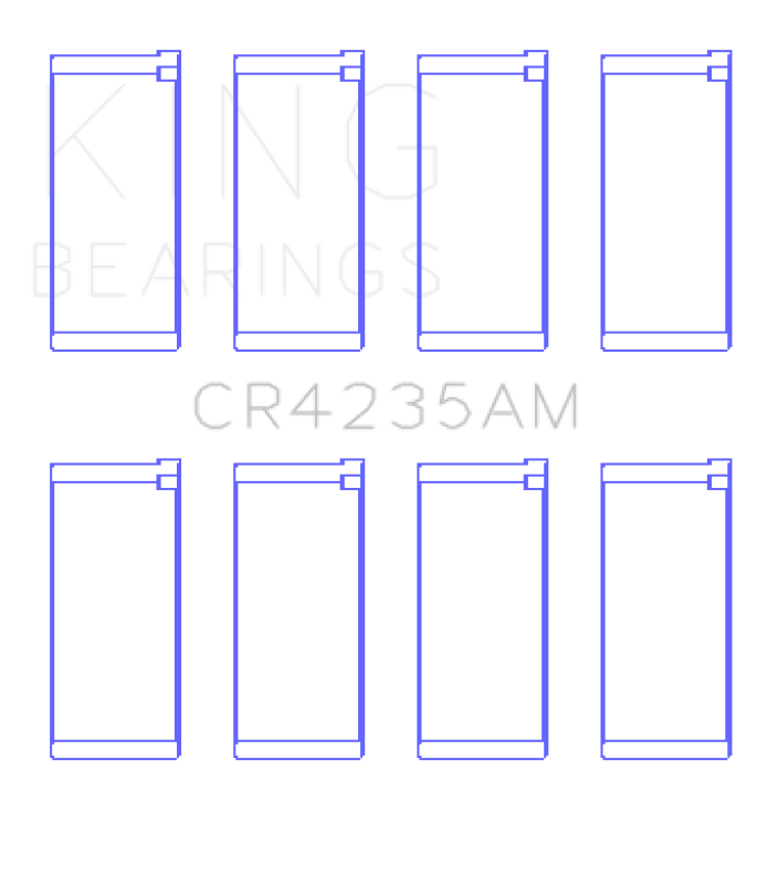 King Engine Bearings Hyundai 2.0L G4GC (Size +0.25mm) Con Rod Bearing Set Bearings King Engine Bearings