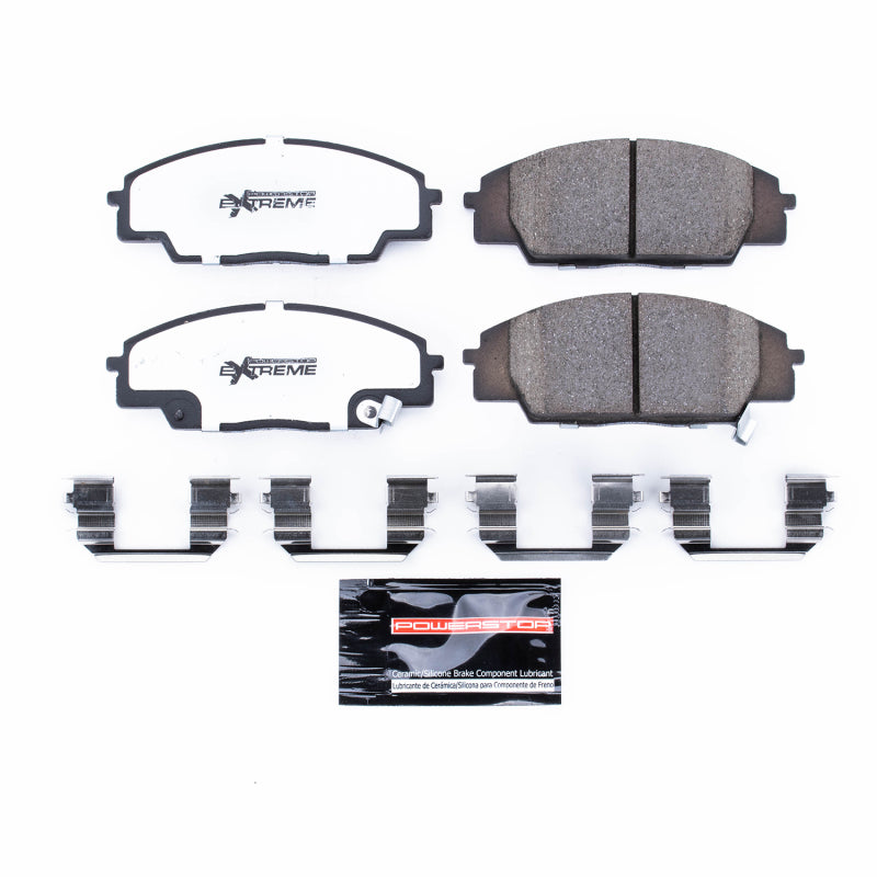 Power Stop 07-10 Acura CSX Front Z26 Extreme Street Brake Pads w/Hardware Brake Pads - Performance PowerStop