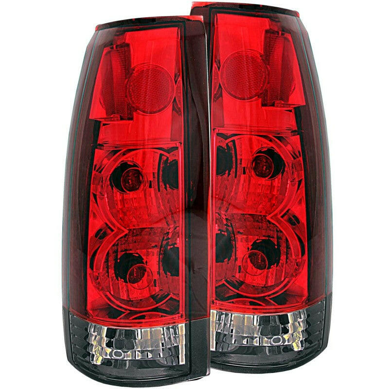 ANZO 1999-2000 Cadillac Escalade Taillights Red/Smoke G2 Tail Lights ANZO