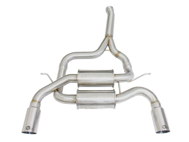 aFe MACHForce XP SS-304 Polish Tip 2.5in Dia Axle Back Exhaust 12-15 BMW 335i (F30) 3.0L (t) Axle Back aFe