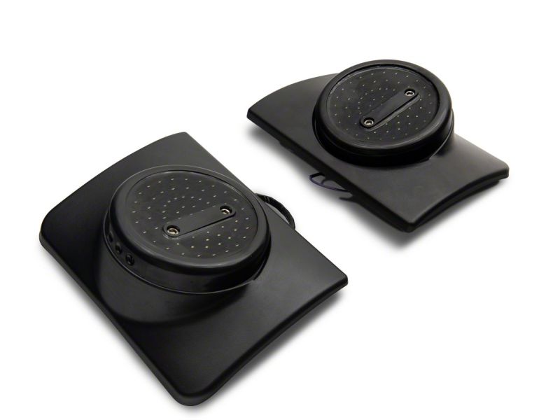 Raxiom 07-18 Jeep Wrangler JK Axial Series Halo LED Tail Lights- Blk Housing (Clear Lens) Tail Lights Raxiom