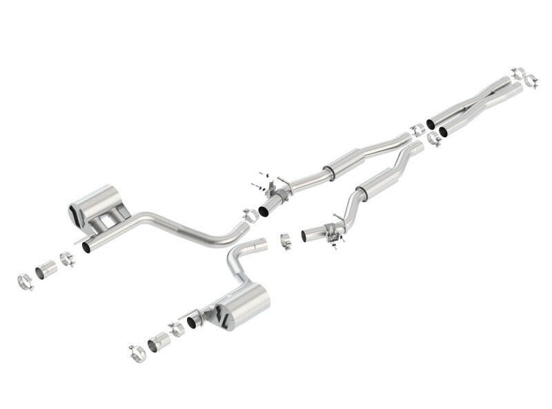 Borla 2015 Dodge Challenger SRT/392 Hemi 6.4L V8 S-TYPE Catback Exhaust w/ Valves Factory Bezel Catback Borla