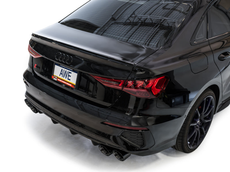AWE Tuning 22-24 Audi 8Y S3 Touring Edition Exhaust - Diamond Black Tips Catback AWE Tuning