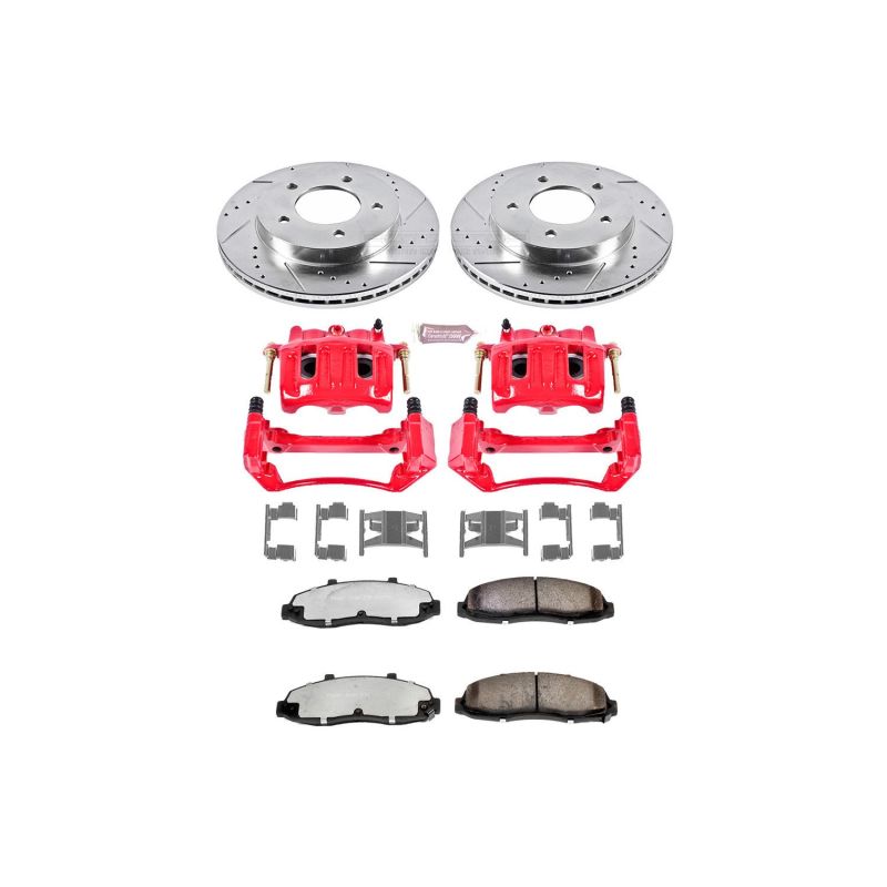 Power Stop 97-00 Ford F-150 Front Z36 Truck & Tow Brake Kit w/Calipers Brake Kits - Performance D&S PowerStop