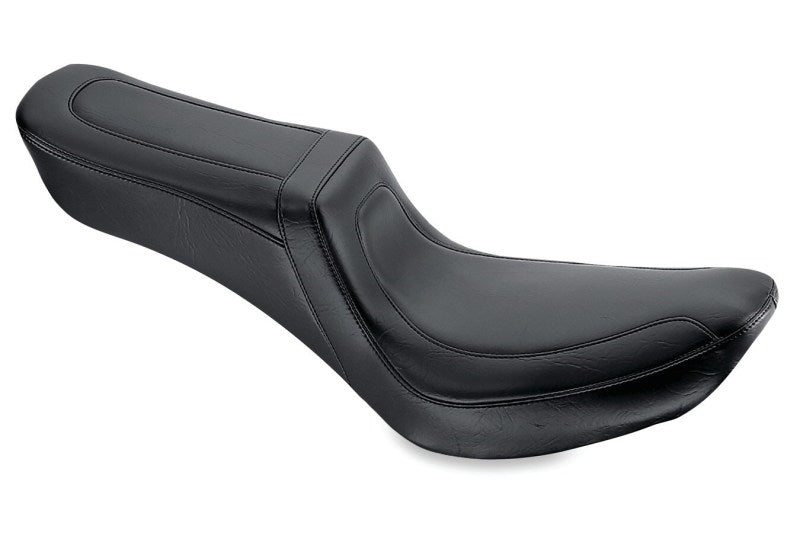Mustang 58-84 Harley FX/FL Squareback 1PC Seat - Black One-Piece Motorcycle Seats Mustang Motorcycle