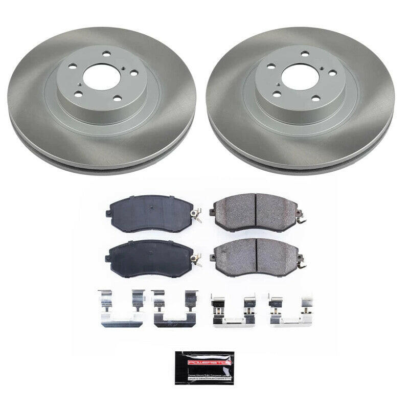 Power Stop 22-23 Toyota GR86 Front Semi-Coated Rotor Kit Brake Kits - Performance Blank PowerStop