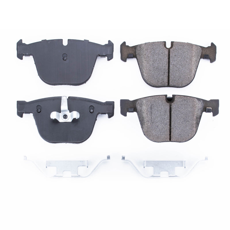 Power Stop 10-17 BMW 535i GT Rear Z17 Evolution Ceramic Brake Pads w/Hardware Brake Pads - OE PowerStop