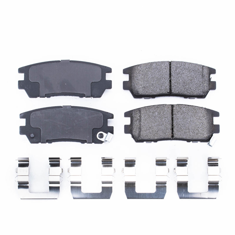 Power Stop 92-00 Mitsubishi Montero Rear Z17 Evolution Ceramic Brake Pads w/Hardware Brake Pads - OE PowerStop
