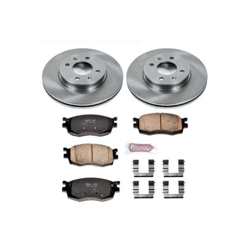 Power Stop 06-11 Hyundai Accent Front Autospecialty Brake Kit Brake Kits - OE PowerStop