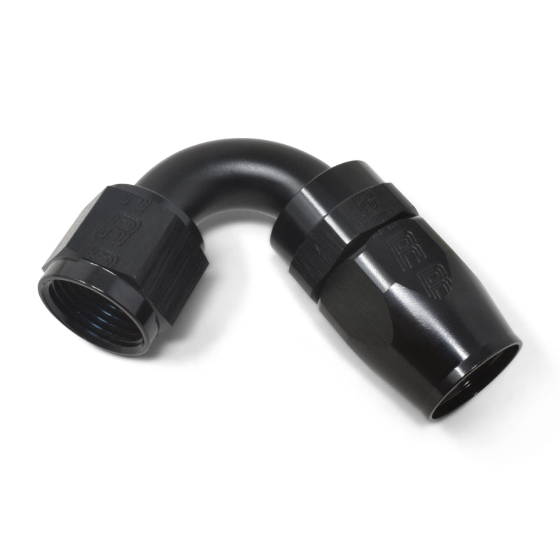 Russell Performance -10 AN Black 120 Degree Full Flow Swivel Hose End Fittings Russell