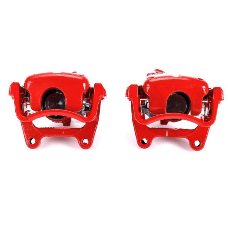 Power Stop 06-08 Audi A3 Rear Red Calipers w/Brackets - Pair Brake Calipers - Perf PowerStop