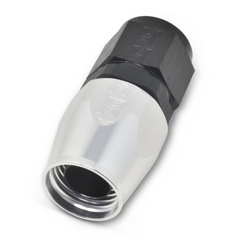 Russell Performance -4 AN Black/Silver Straight Full Flow Hose End Fittings Russell