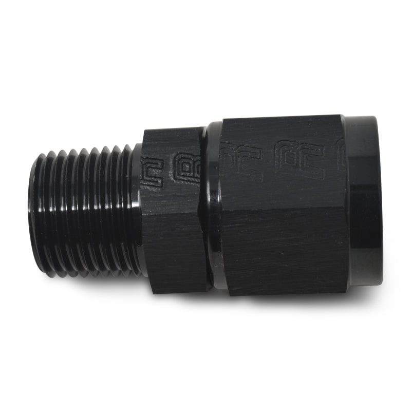 Russell Performance -4 AN Straight Female to 1/8in Male NPT Fitting (Black) Fittings Russell