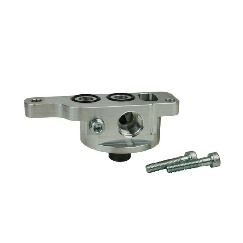 Moroso GM LS -10AN Accumulator Input Spin On Oil Filter Adapter (For Moroso Outbound Rail Oil Pan) Fittings Moroso