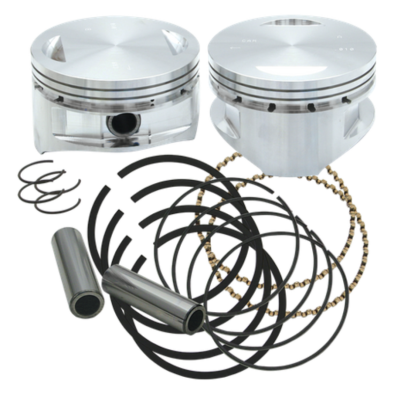 S&S Cycle 84-99 BT 4in x 4-1/2in Piston Set - .010in Piston Sets - Powersports S&S Cycle