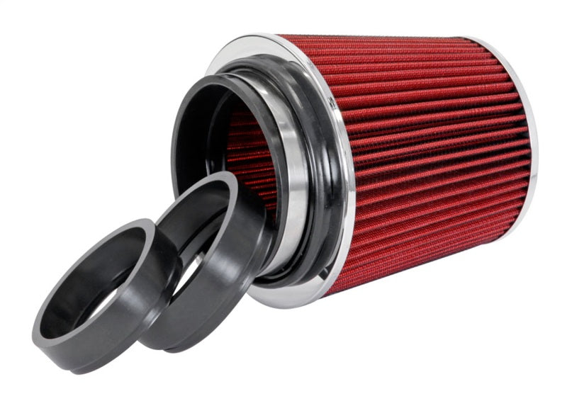 Spectre Adjustable Conical Air Filter 5-1/2in. Tall (Fits 3in. / 3-1/2in. / 4in. Tubes) - Red Air Filters - Universal Fit Spectre