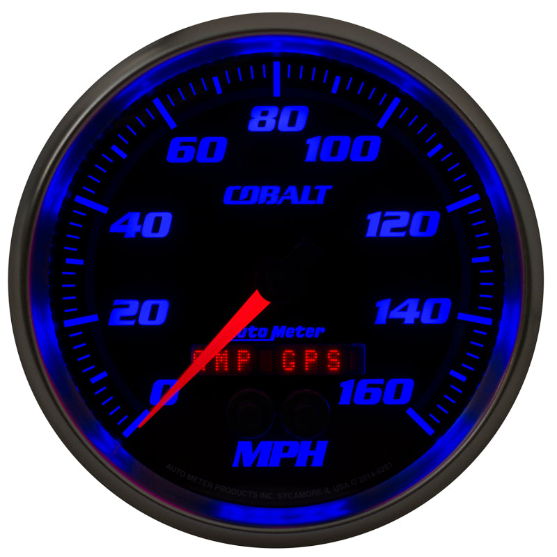 Autometer Cobalt 5in 0-140MPH In-Dash Electronic GPS Programmable Speedometer Gauges AutoMeter