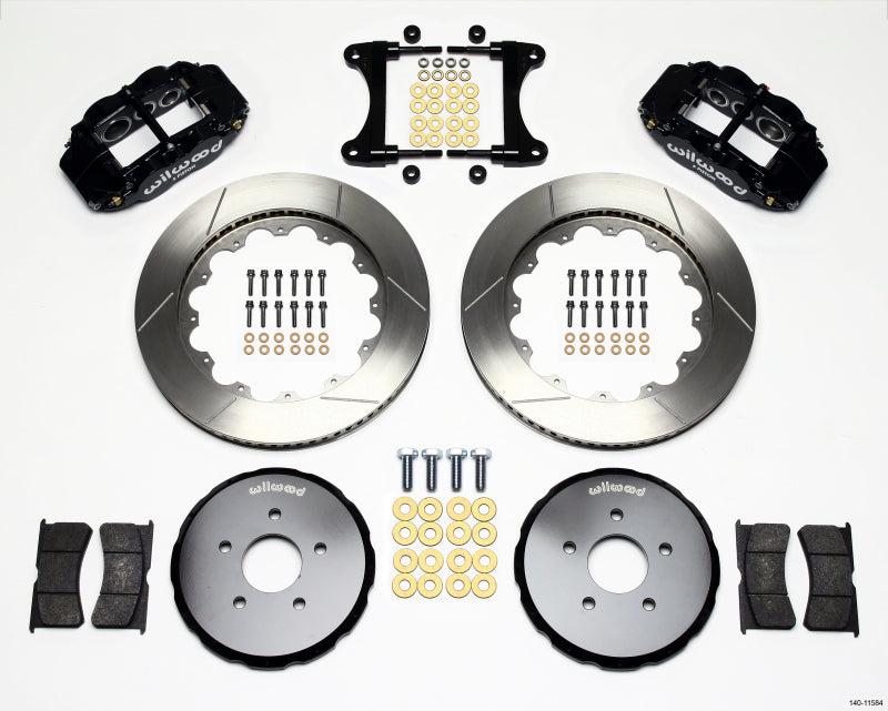 Wilwood Narrow Superlite 6R Front Hat Kit 14.00in Nissan 370Z/Fiti G37 Big Brake Kits Wilwood