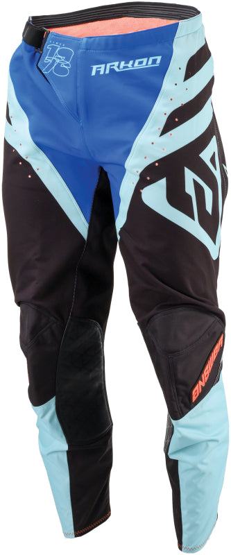 Answer 25 Arkon Nitrus Pants Blue/Black/Hyper Orange Youth Size - 22 Pants Answer
