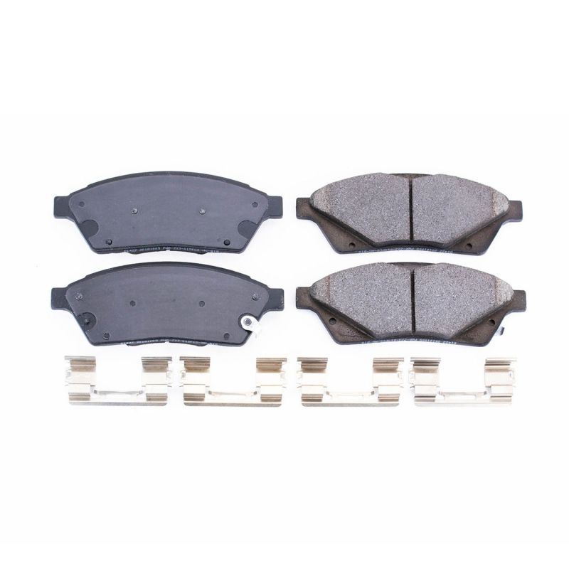 Power Stop 10-16 Cadillac SRX Front Z17 Evolution Ceramic Brake Pads w/Hardware Brake Pads - OE PowerStop
